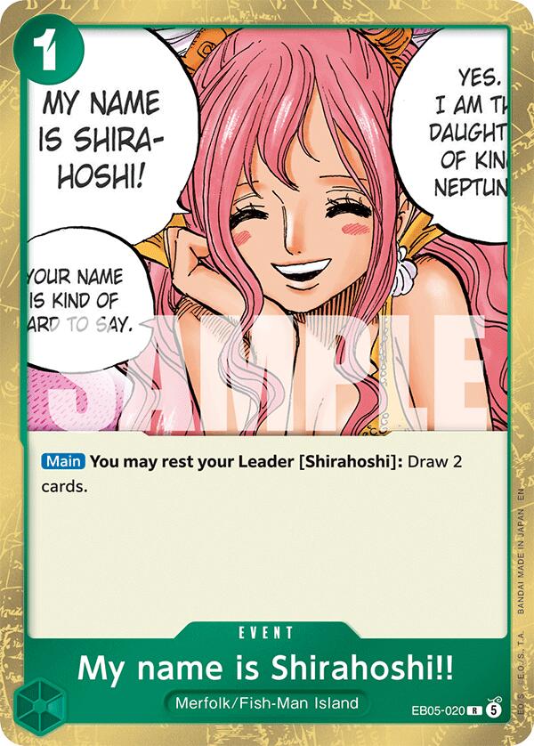 My name is Shirahoshi!!