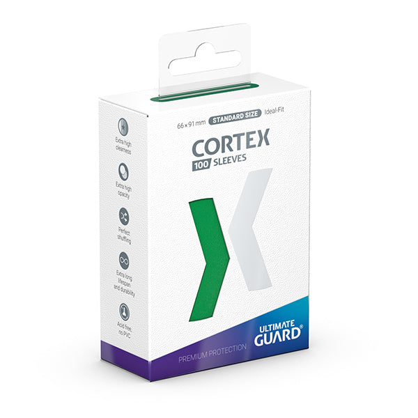 Ultimate Guard Card Sleeves: Cortex Standard Size- Glossy Green (100 ct.)