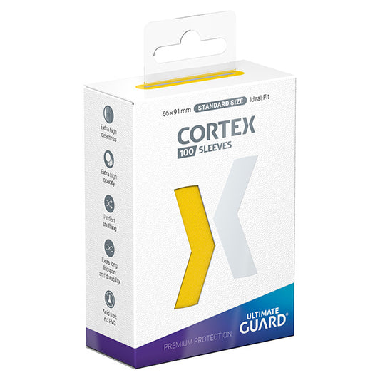 Ultimate Guard Card Sleeves: Cortex Standard Size- Glossy Yellow (100 ct.)