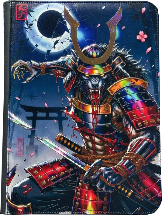Maggot Labs™ 9-Pocket Zippered Binder: Kiba no Oni - Moon-Cursed Ronin