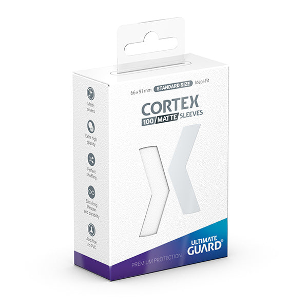 Ultimate Guard Card Sleeves: Cortex Standard Size- Matte White (100 ct.)