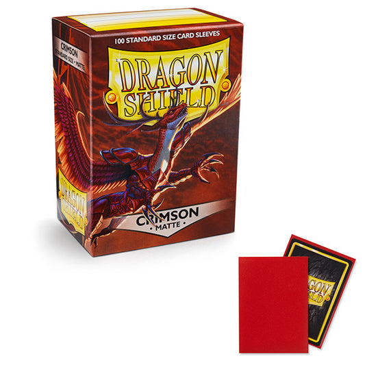 Dragon Shield Sleeves: Standard- Matte Crimson (100 ct.)