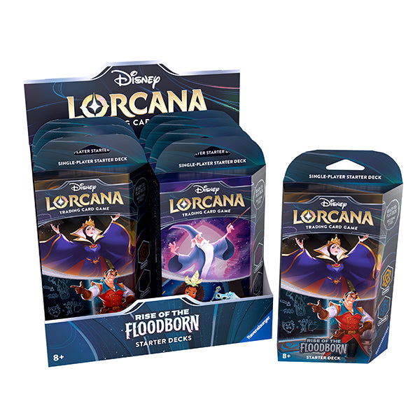 Disney Lorcana: Rise of the Floodborn Starter Deck Counter Display