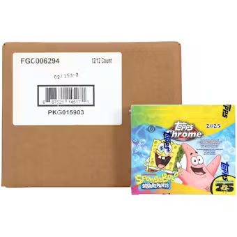 2025 Topps Chrome Spongebob Hobby Breaker CASE