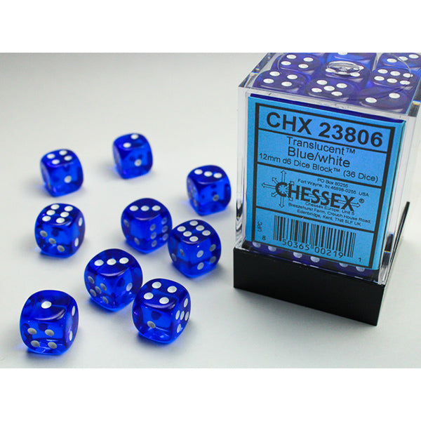 Chessex 12mm 36d6 Translucent Dice