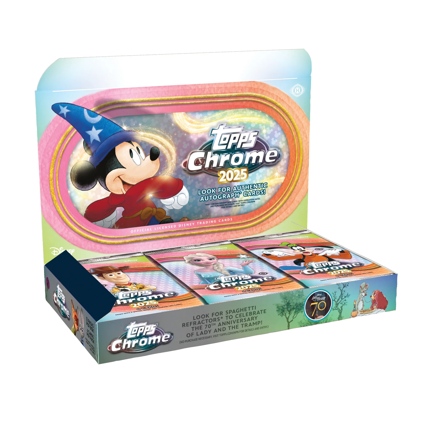 2025 Topps Chrome Disney Case (12 Boxes)