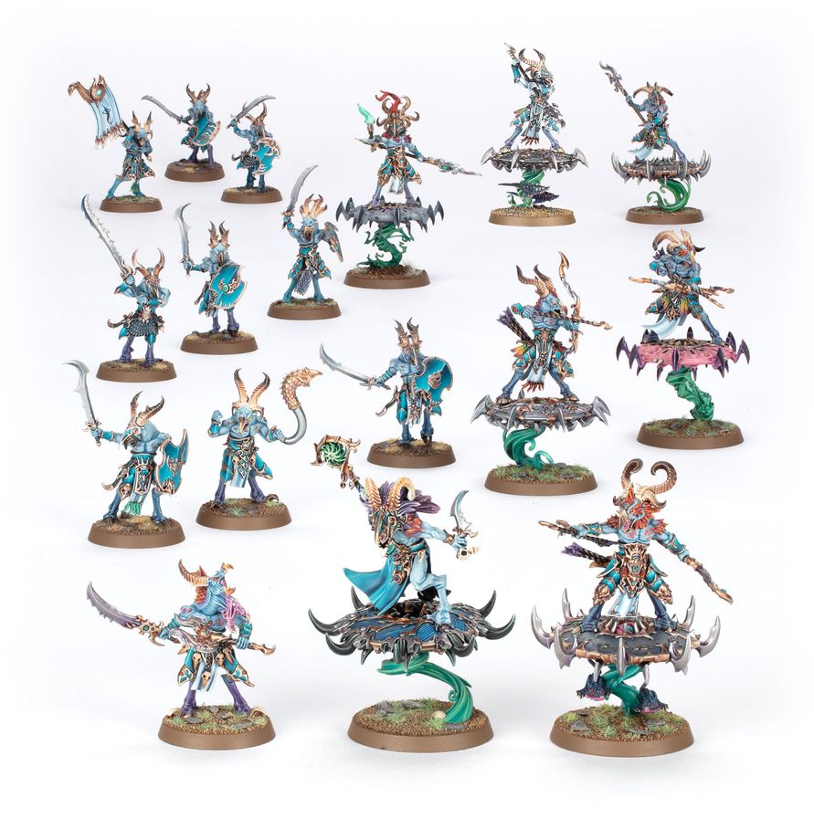 Warhammer: Spearhead: Disciples of Tzeentch – Tzaangor Warflock