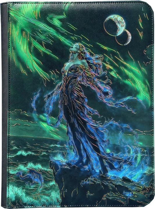 Maggot Labs™ 9-Pocket Zippered Binder: Lilithar, the Porcelain Eclipse