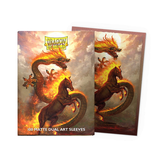 Dragon Shield: Matte Dual Art Lunar New Year 2026 - Fire Horse 100CT