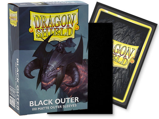 Dragon Shield Sleeves: Outer Sleeves Standard Matte - Black 100CT