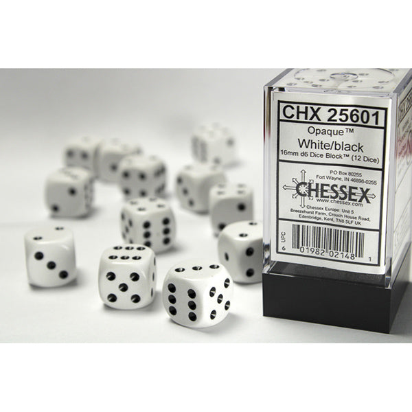 Chessex 16mm 12d6 Opaque Dice