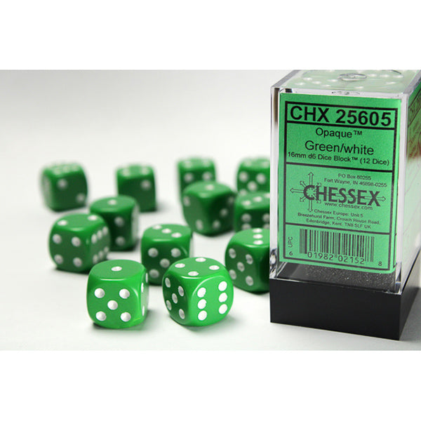 Chessex 16mm 12d6 Opaque Dice