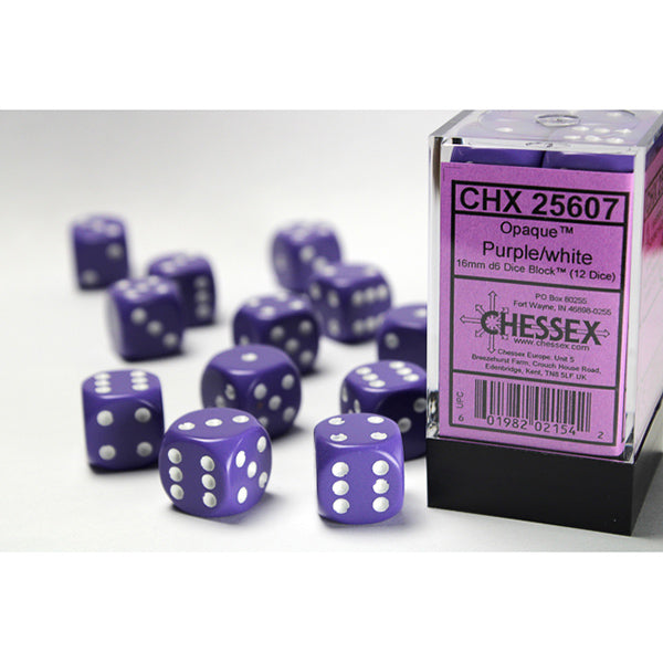 Chessex 16mm 12d6 Opaque Dice