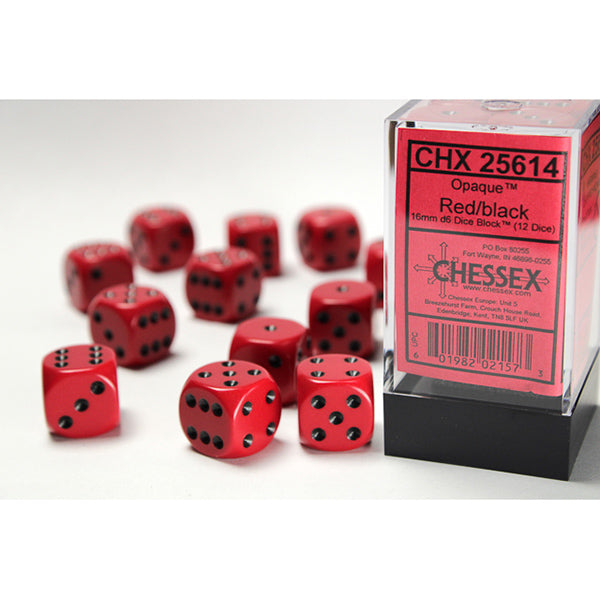 Chessex 16mm 12d6 Opaque Dice