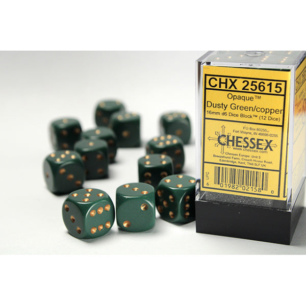 Chessex 16mm 12d6 Opaque Dice