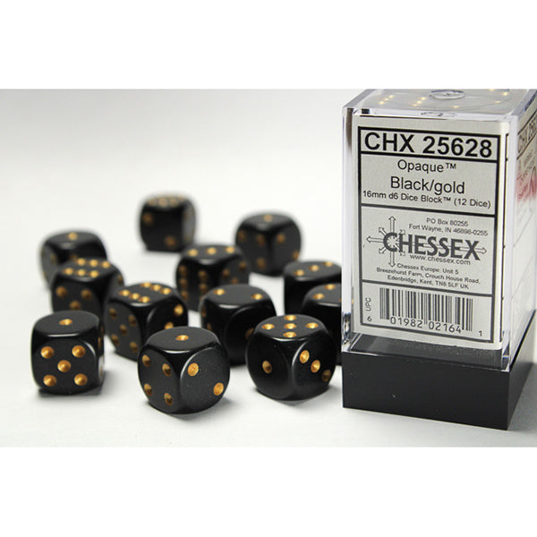 Chessex 16mm 12d6 Opaque Dice