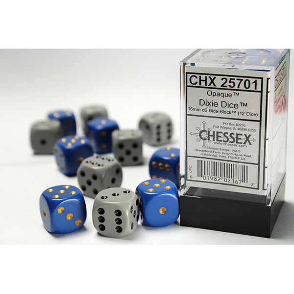 Chessex 16mm 12d6 Opaque Dice