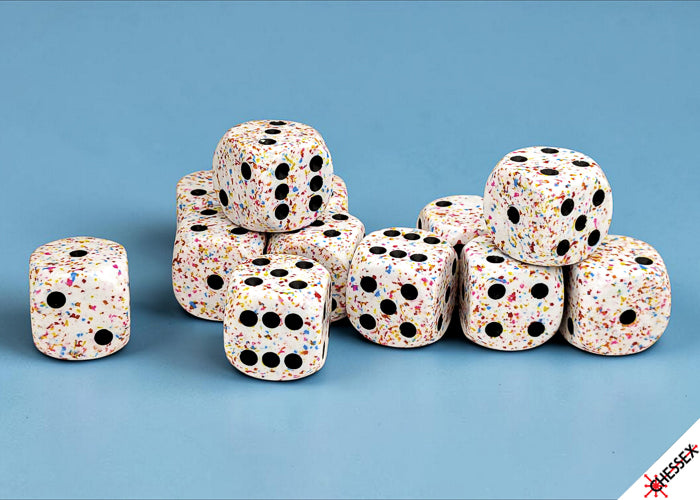 Chessex: 12CT Speckled Birthday 16mm D6 Dice Cube