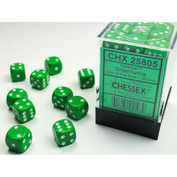 Chessex 12mm 36d6 Opaque Dice