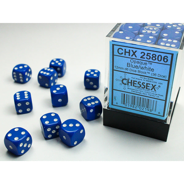 Chessex 12mm 36d6 Opaque Dice