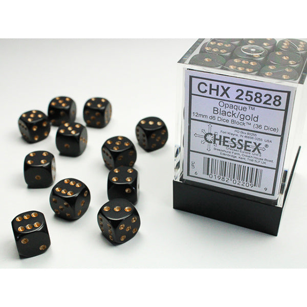 Chessex 12mm 36d6 Opaque Dice