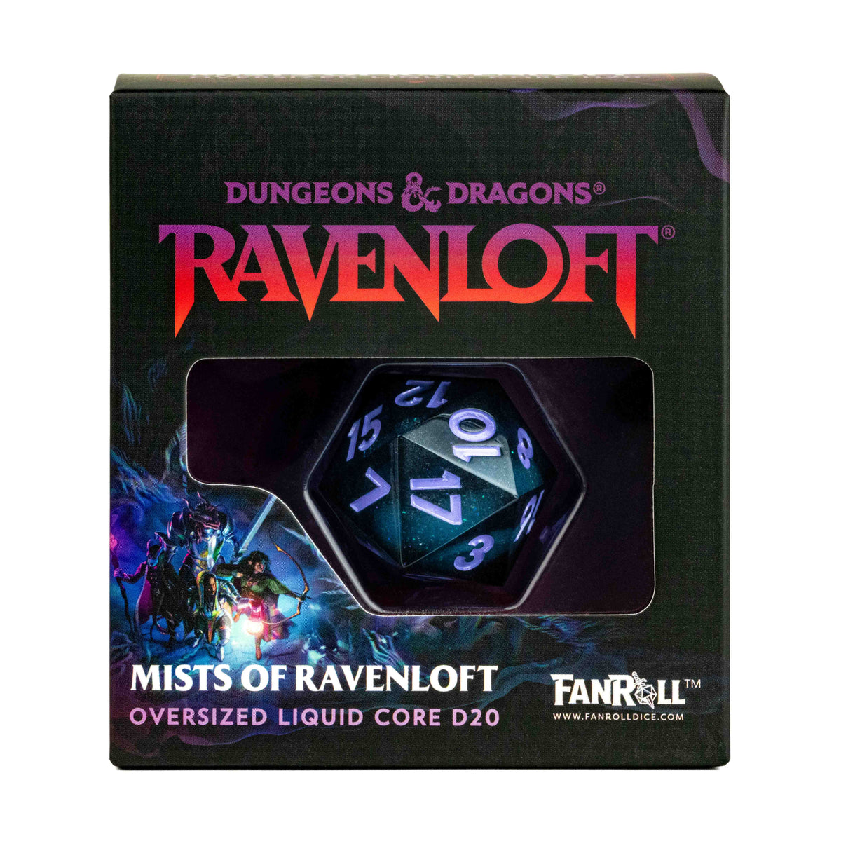 FanRoll D&D Mists of Ravenloft Oversized Liquid Core D20