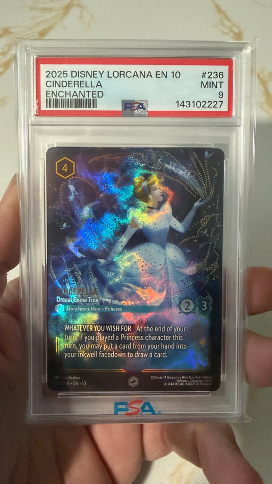 Cinderella Dream Come True Enchanted PSA 9 Disney Lorcana