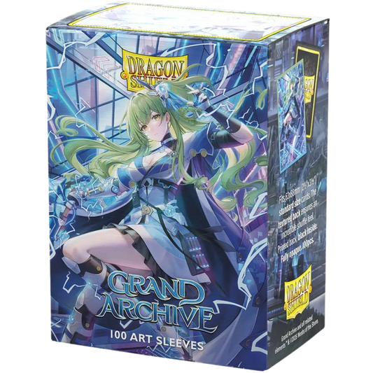 Dragon Shield Sleeves: Standard Matte Dual Art 100ct Grand Archive - Lorraine, Arclight Saber