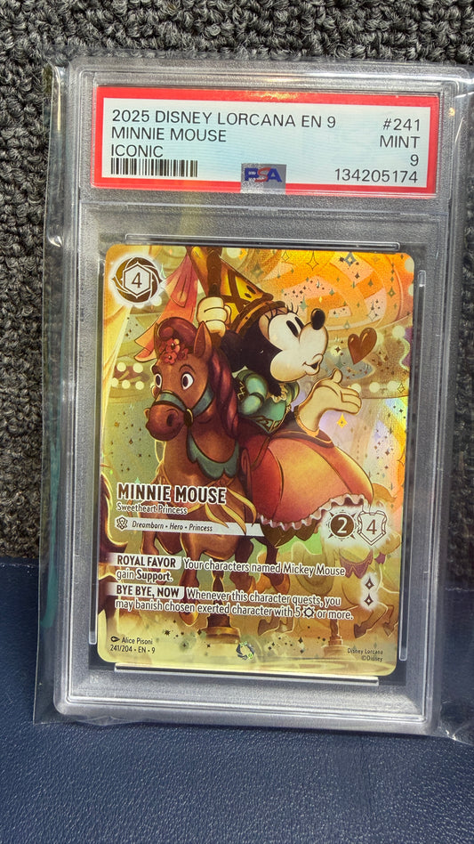 Disney Lorcana Minnie Mouse Iconic PSA 9
