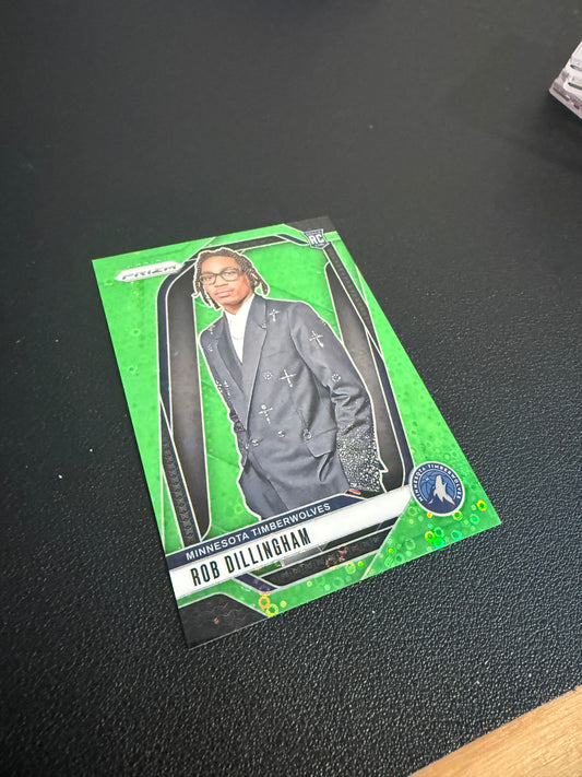2024 Panini Prizm Rob Dillingham Neon Green Variation /5