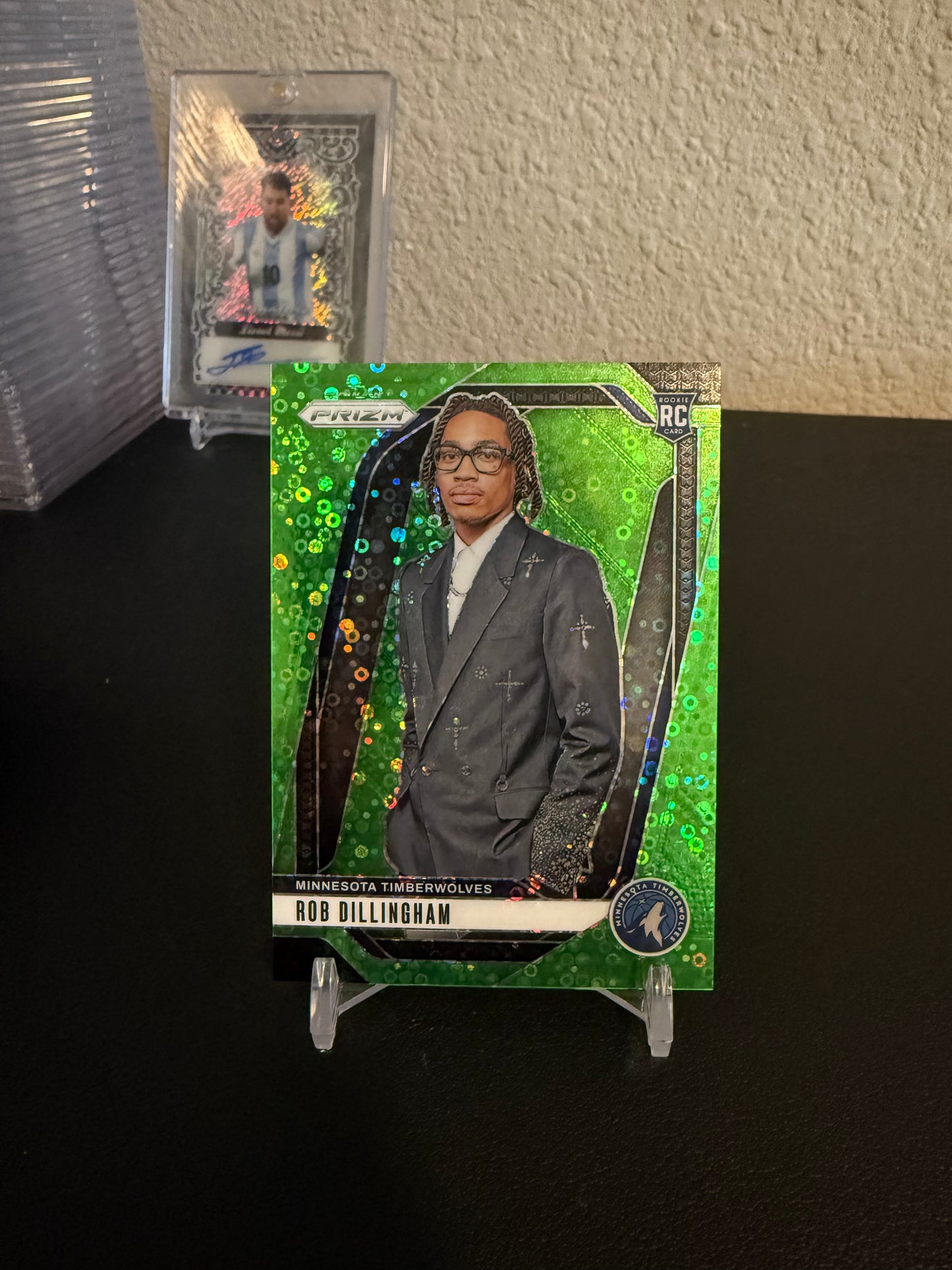 2024 Panini Prizm Rob Dillingham Neon Green Variation /5