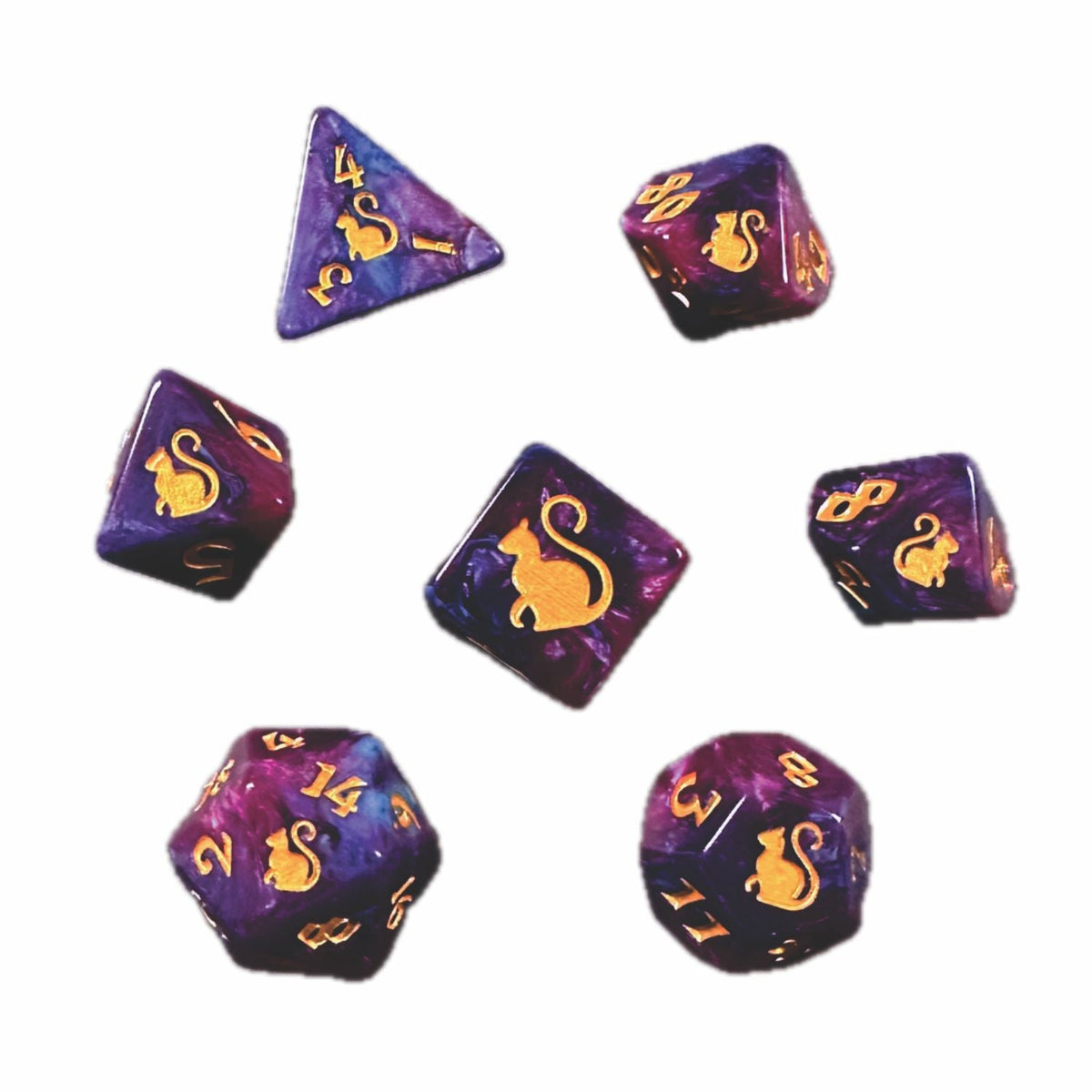 7-Die Set Kitty Clacks: Fortuna
