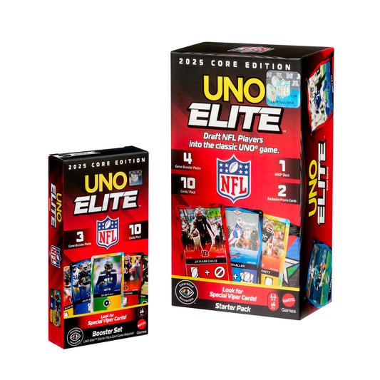 UNO Elite NFL - 2025 Core Edition - 3 Pack Booster Set