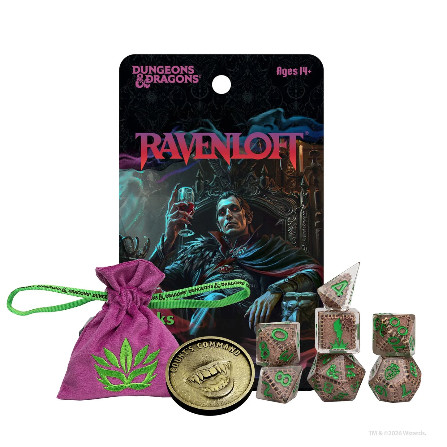 D&D Mists of Ravenloft Treasure Packs Dice Set - Mystery Bag