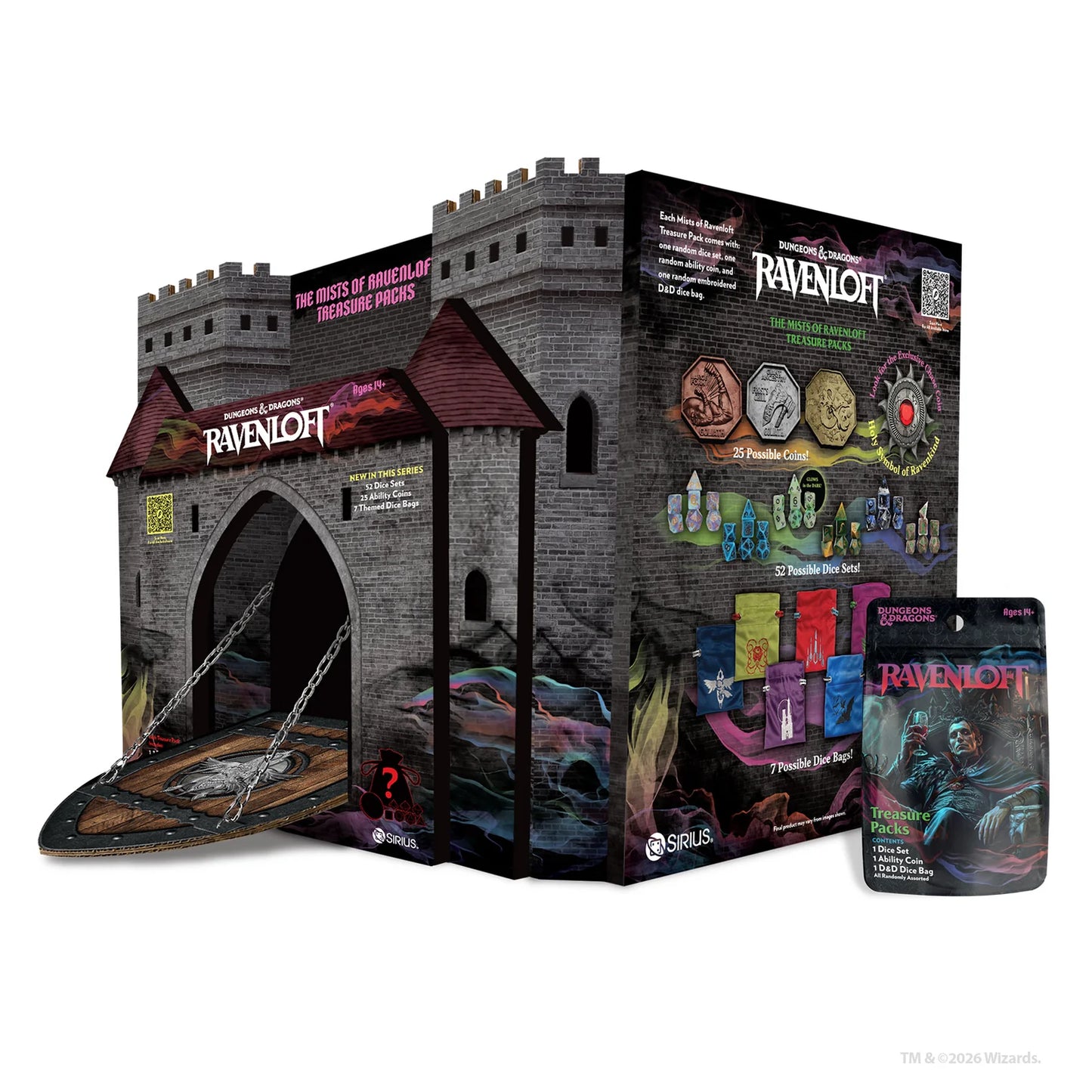 D&D Mists of Ravenloft Treasure Packs Dice Set - Mystery Bag