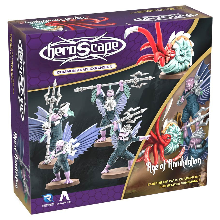 Heroscape: Krakenling and Gelryie Vanguards Army Expansion