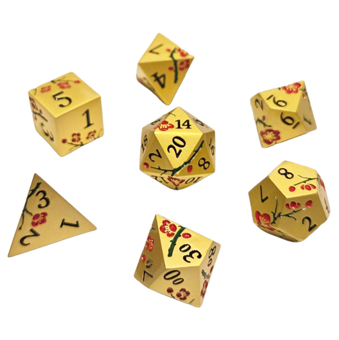 7-Set Sakura Metal Dice