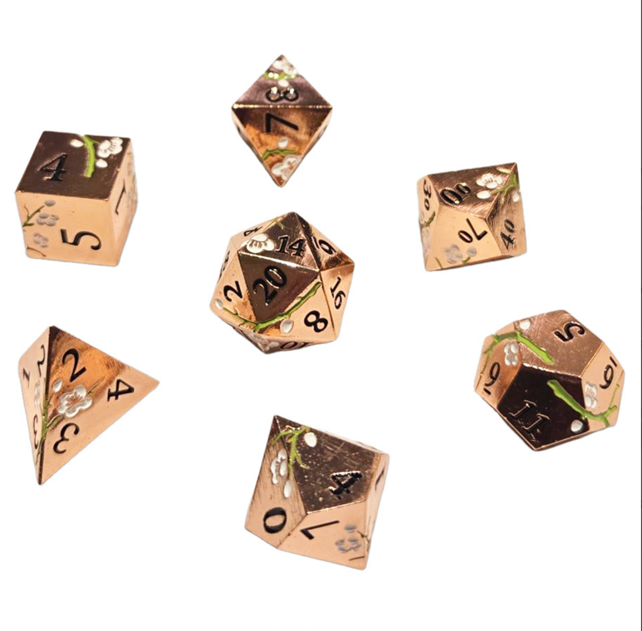 7-Set Sakura Metal Dice