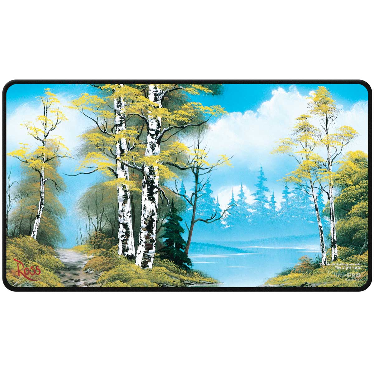 Ultra Pro Playmat: Black Stitched- Bob Ross