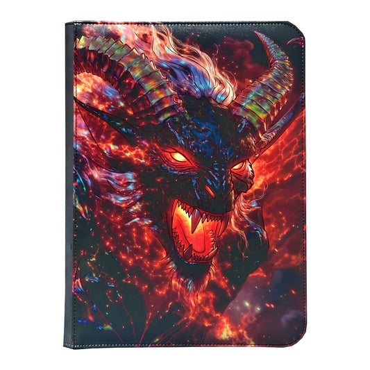 Maggot Labs™ 9-Pocket Zippered Binder: Shadow and Flame