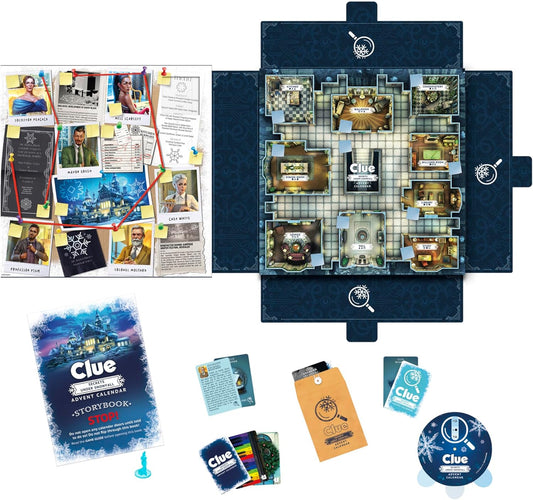 Clue: Secrets Under Snowfall Advent Calendar Board Game