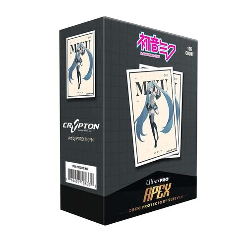 Ultra Pro Hatsune Miku Retro Soundscapes Hatsune Miku 105ct APEX Deck Protector Sleeves