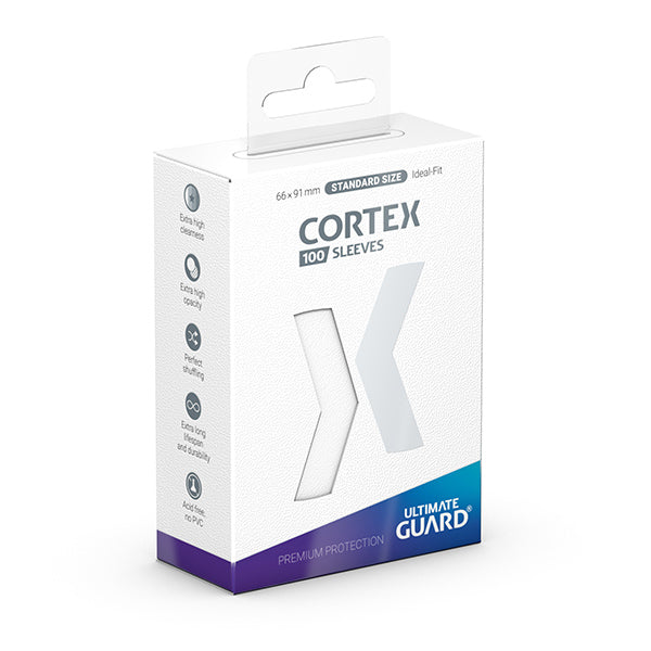 Ultimate Guard Card Sleeves: Cortex Standard Size- Glossy White (100 ct.)