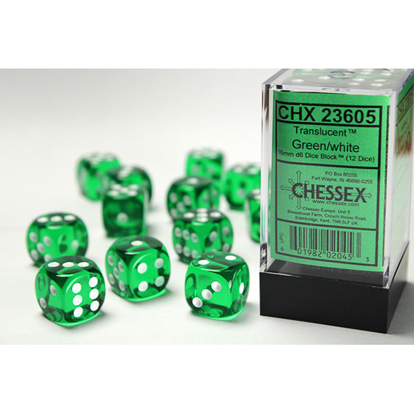 Chessex 16mm 12d6 Translucent Dice