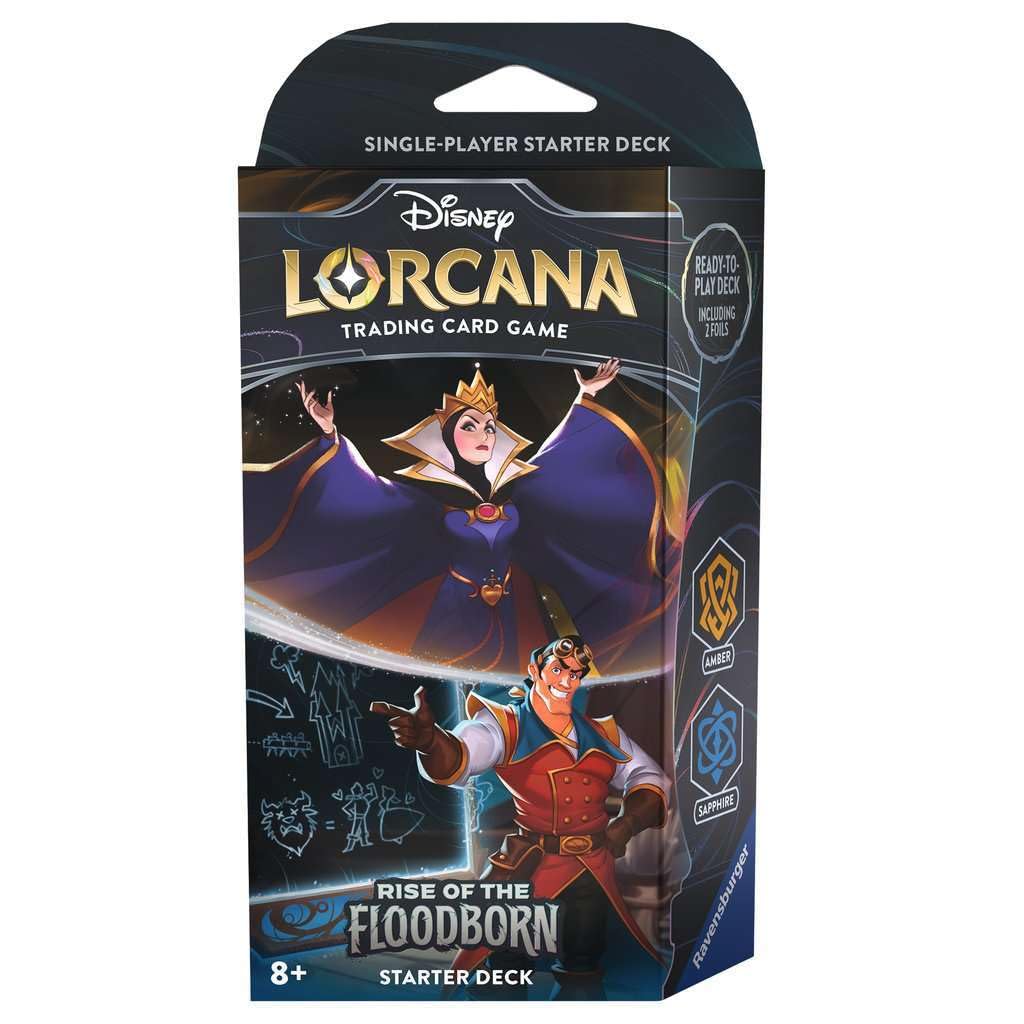 Disney Lorcana: Rise of the Floodborn Starter Deck - Amber/Sapphire