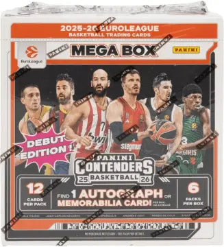 2025/26 Panini Contenders EuroLeague Basketball Mega Hobby Box