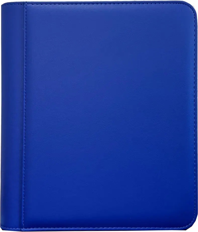 4-Pocket Zippered Toploader Binder - Leatherette