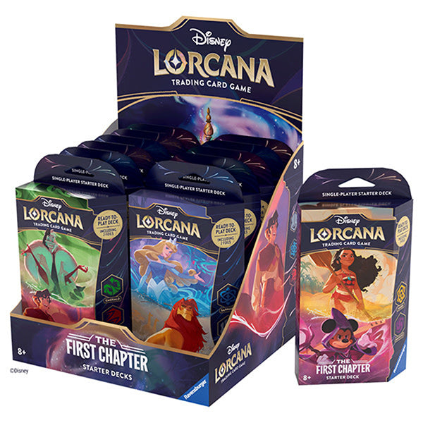 Disney Lorcana: The First Chapter Starter Deck Display (12 Decks)