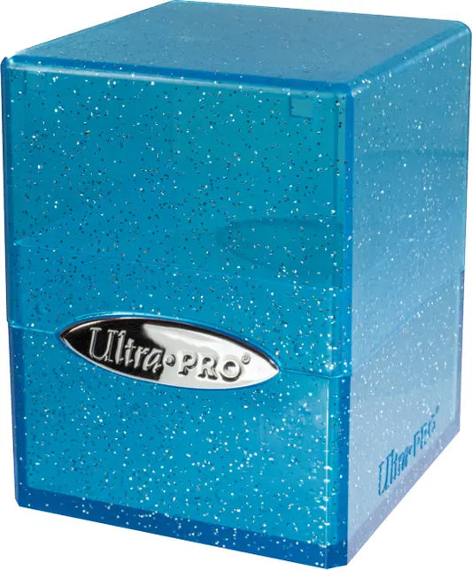 Ultra Pro Deck Box-Satin Cube Glitter Blue
