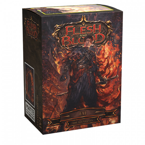 Dragon Shield Sleeves: Standard- Matte 'Flesh & Blood Uprising Fai' Art, Limited Edition (100 ct.)